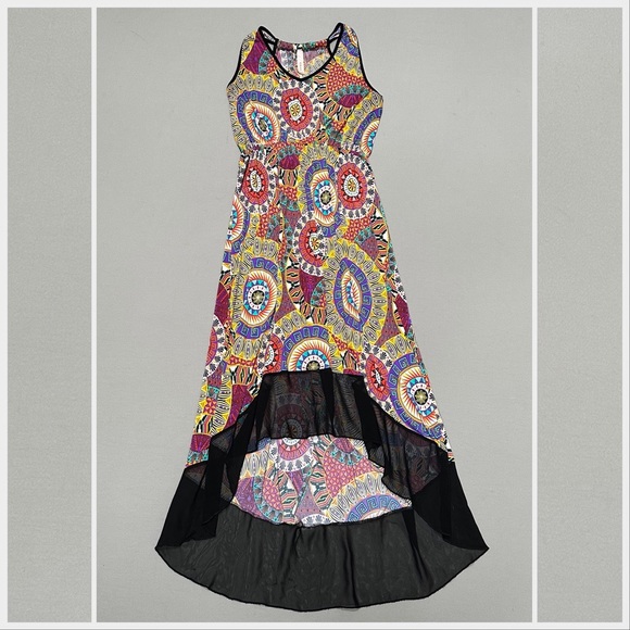 GILLI colorful and soft maxi dress, M. - Picture 3 of 7